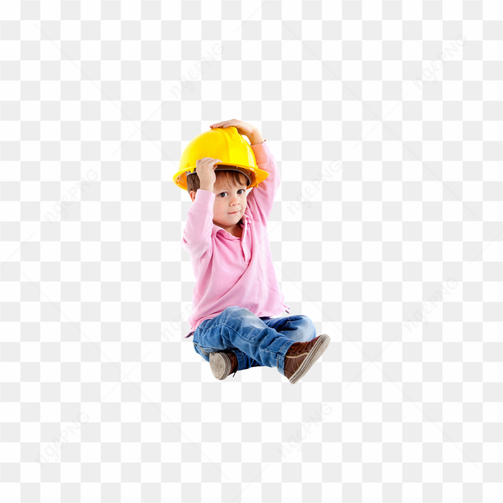 Boy wearing a helmet