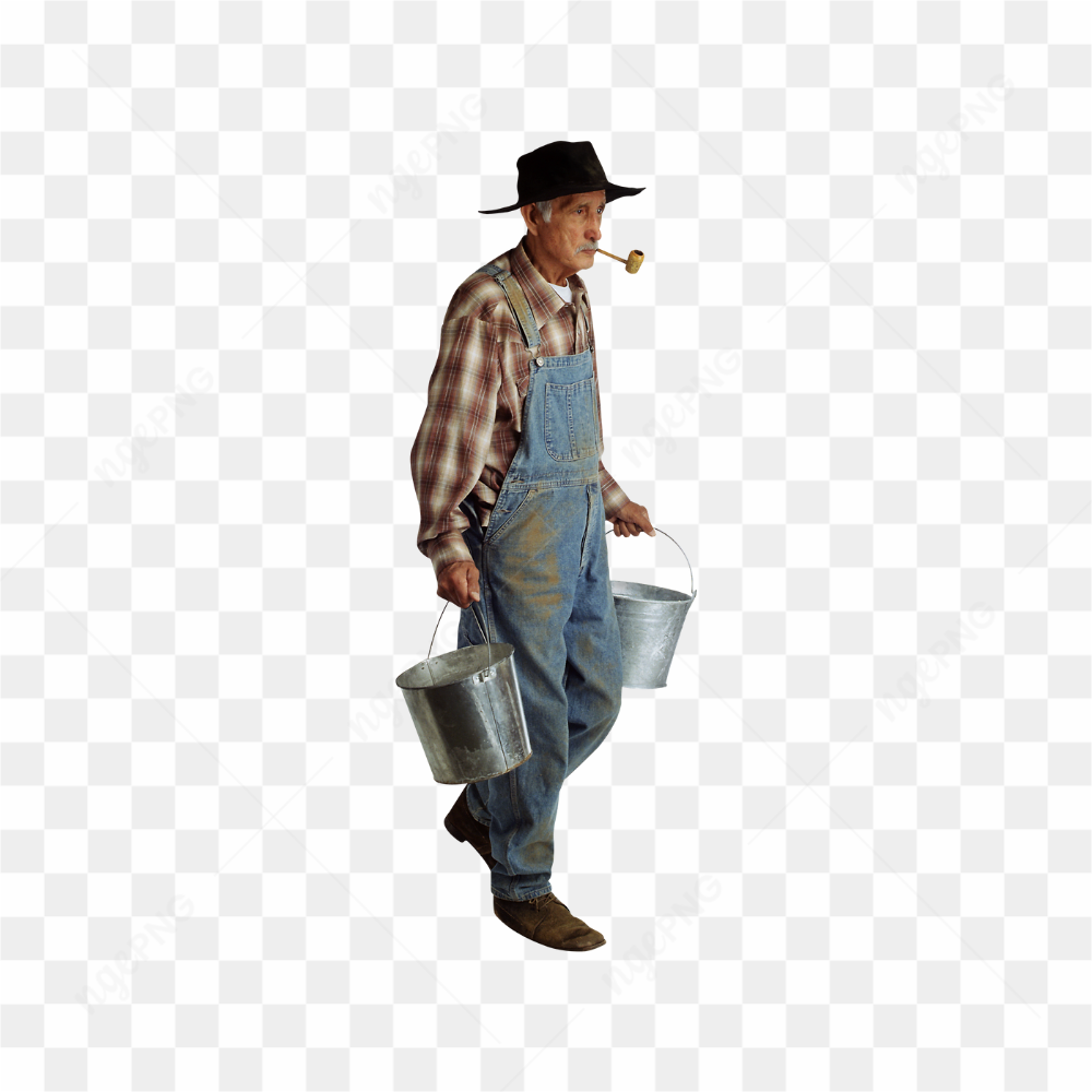 Old farmer man