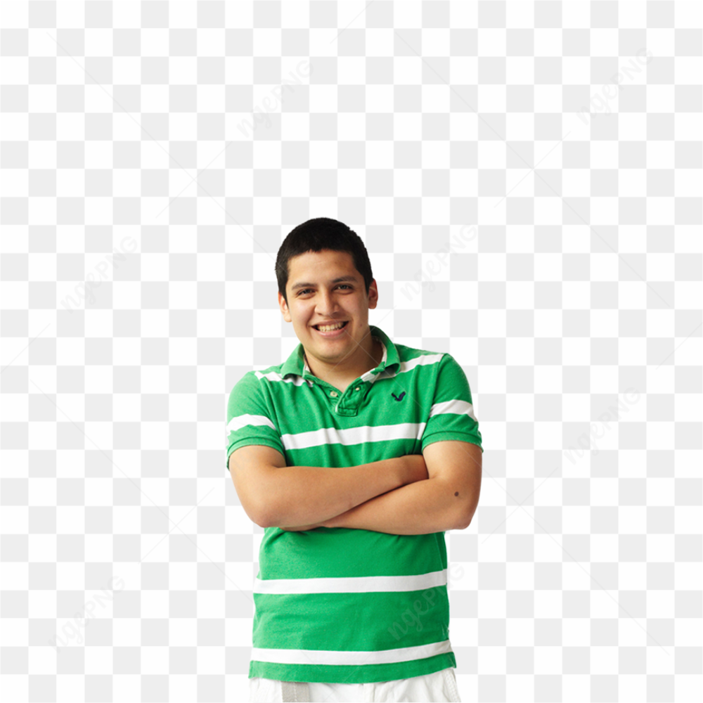 Boy wearing green