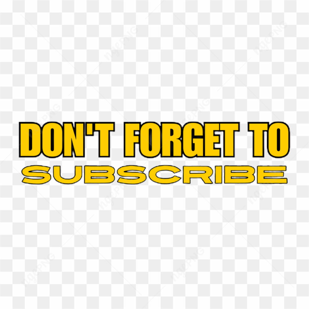 Sticker Tshirt Don\'t Forget To Subscribe