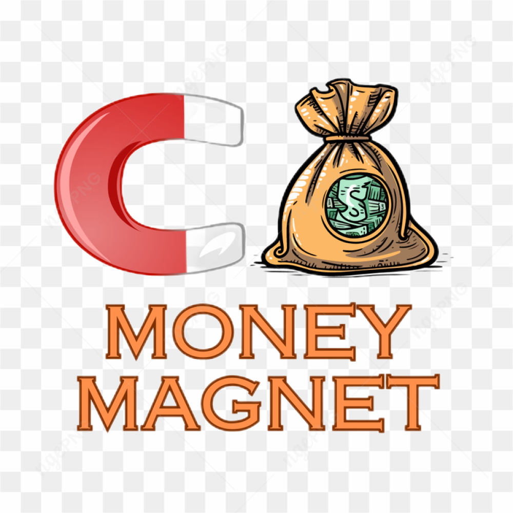 Sticker Tshirt Money Magnet