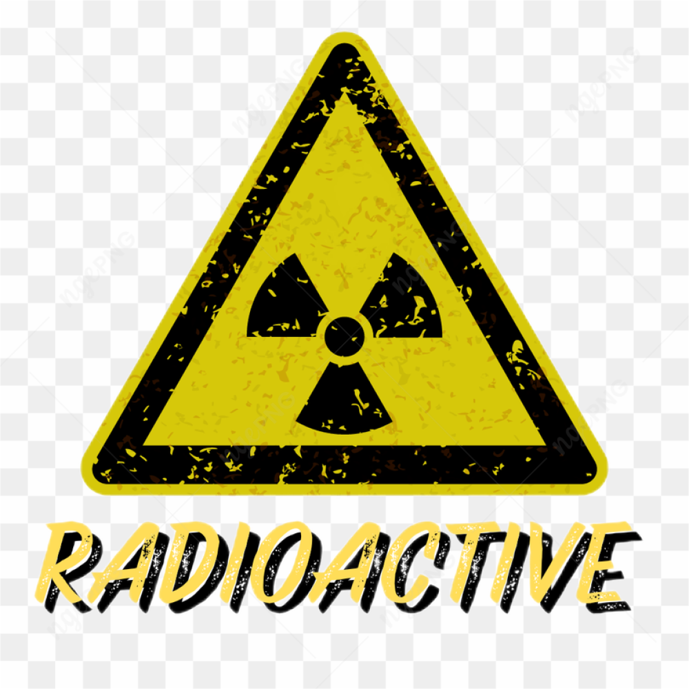 Radioactive Logo Danger Chemical Sticker Tshirt
