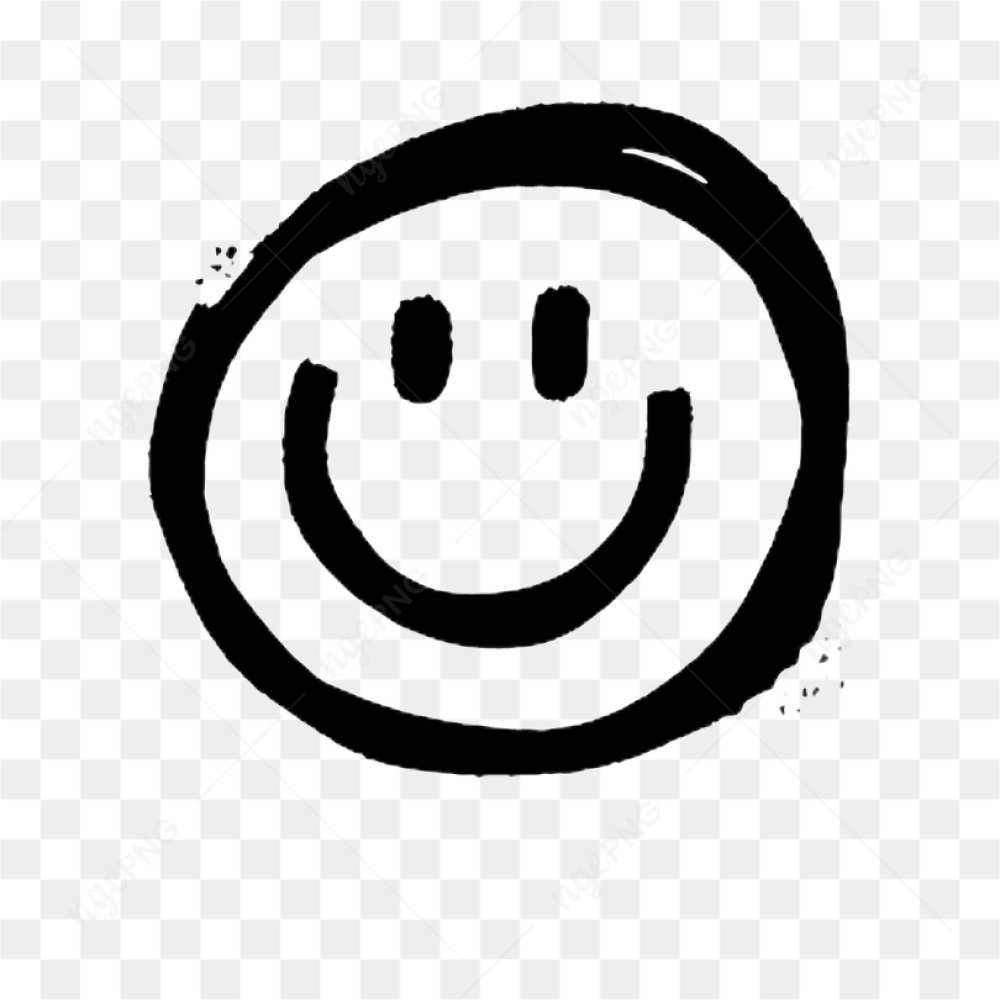 Happy Face Smile Tshirt Sticker Nirvana