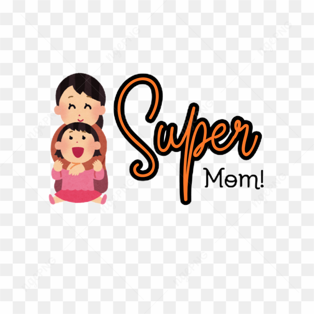 Supermom Tshirt Logo Vector Sticker Tshirt