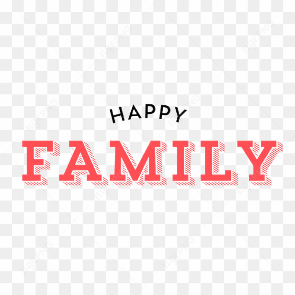 Happy Family Vector Logo Tshirt Sticker