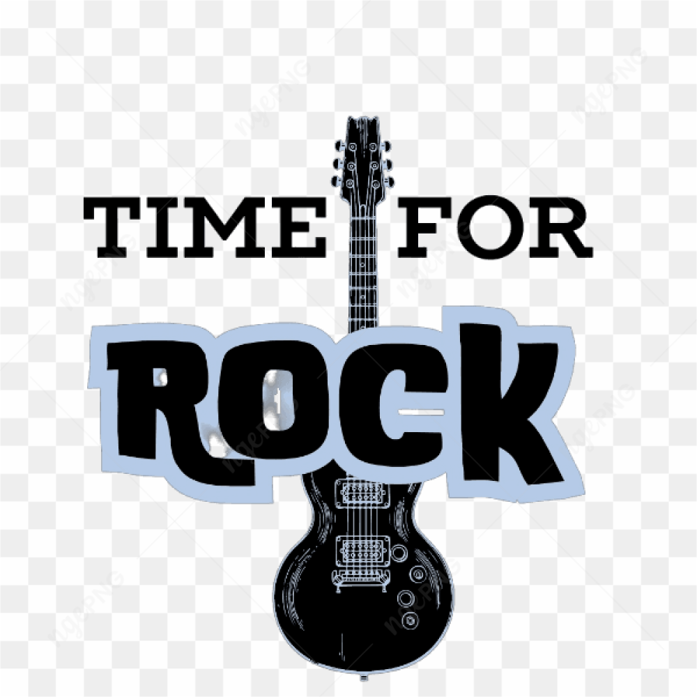 Time To Rock Tshirt Sticker Logo