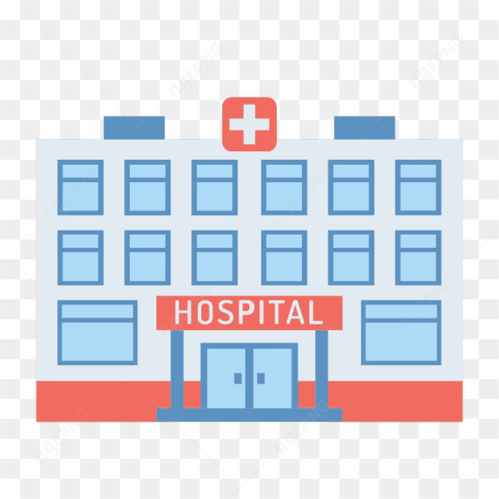 Hospital Vector Logo Tshirt Sticker