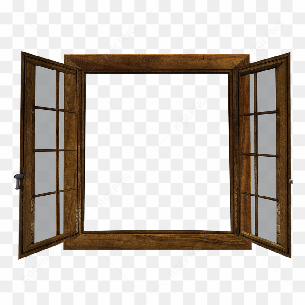 Open Wooden Window