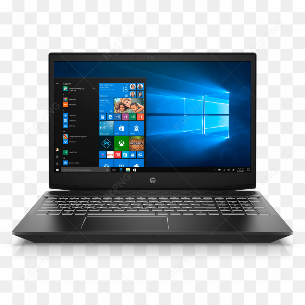 Black gaming laptop