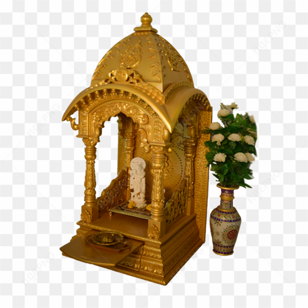 Temple Wooden Golden PNG
