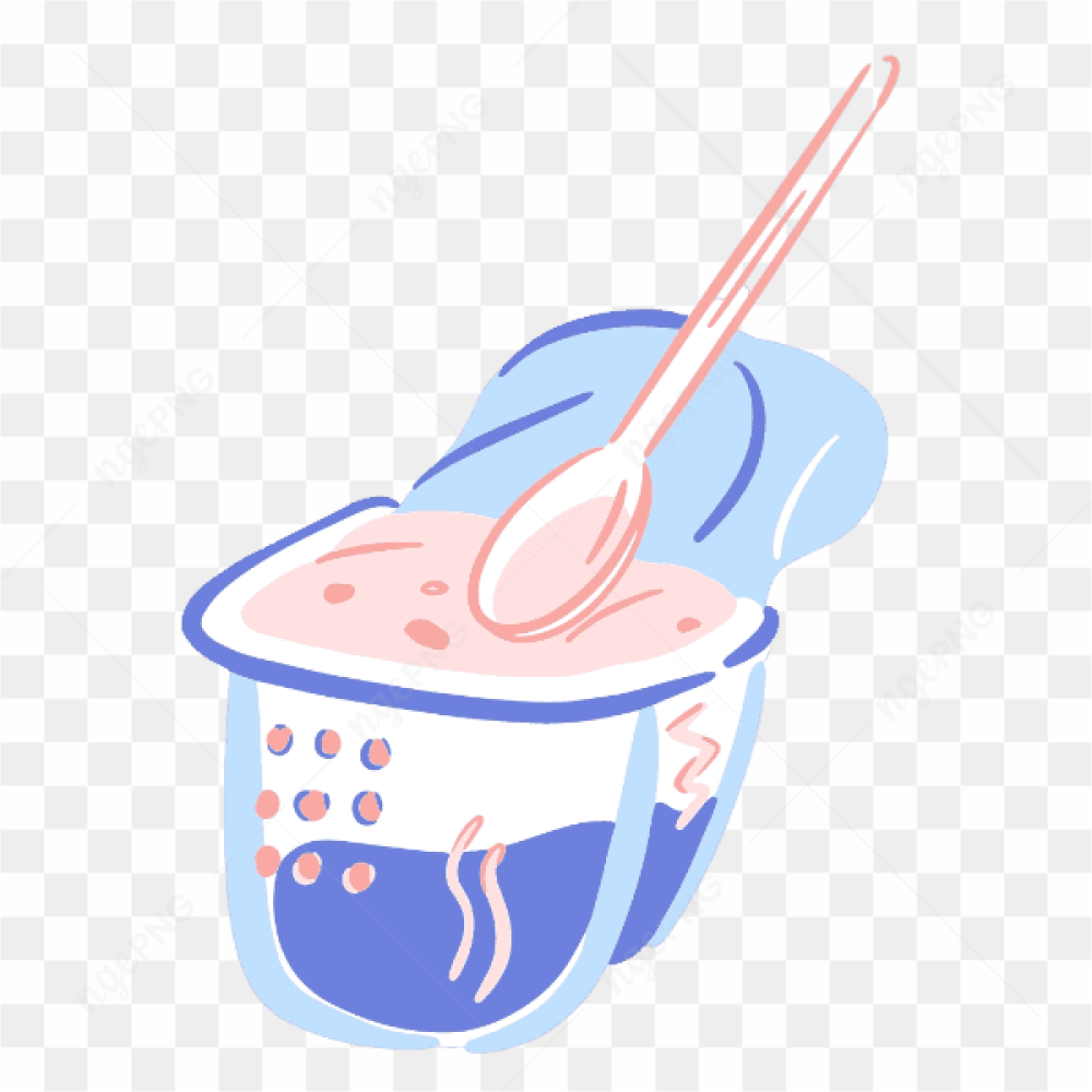 Vector Yoghourt Milk Straw