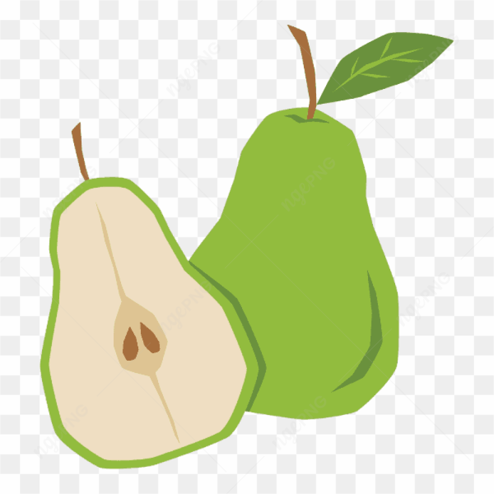 Vector Pear Fruit Fresh Sweet