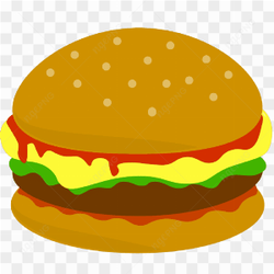 Vector Burger Cheese Patty