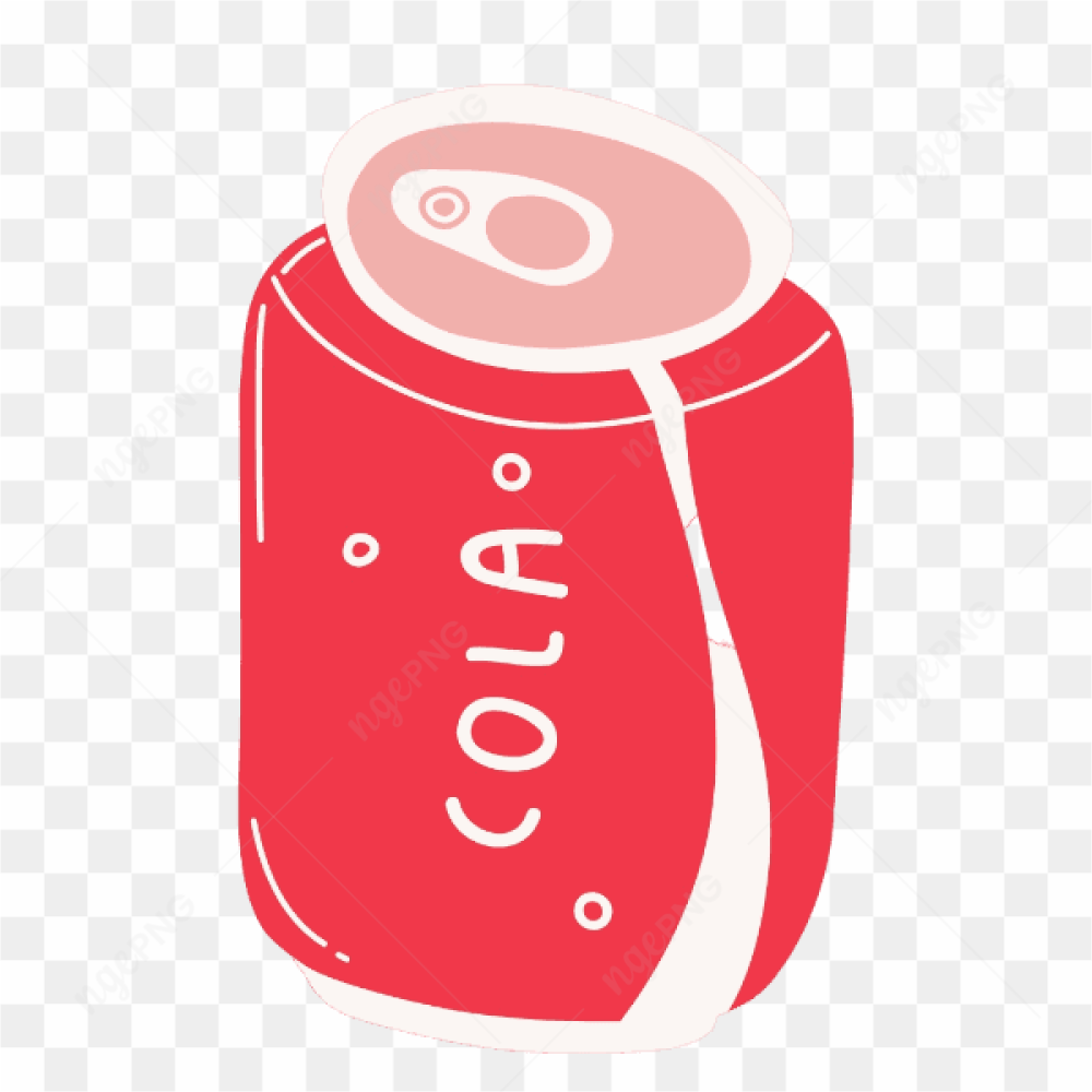 Vector Cola Can Red