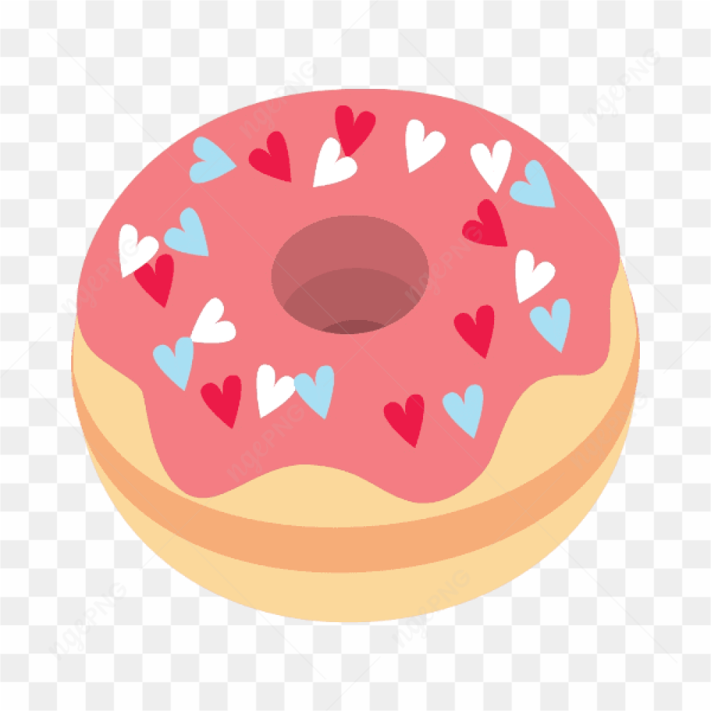 Vector Donut Sweet Chocolate