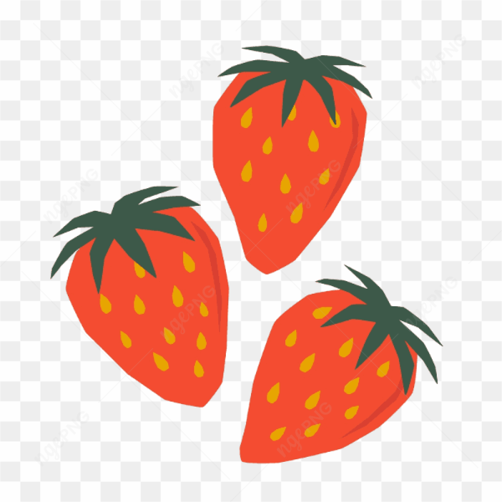 Vector Strawberry Fresh Red