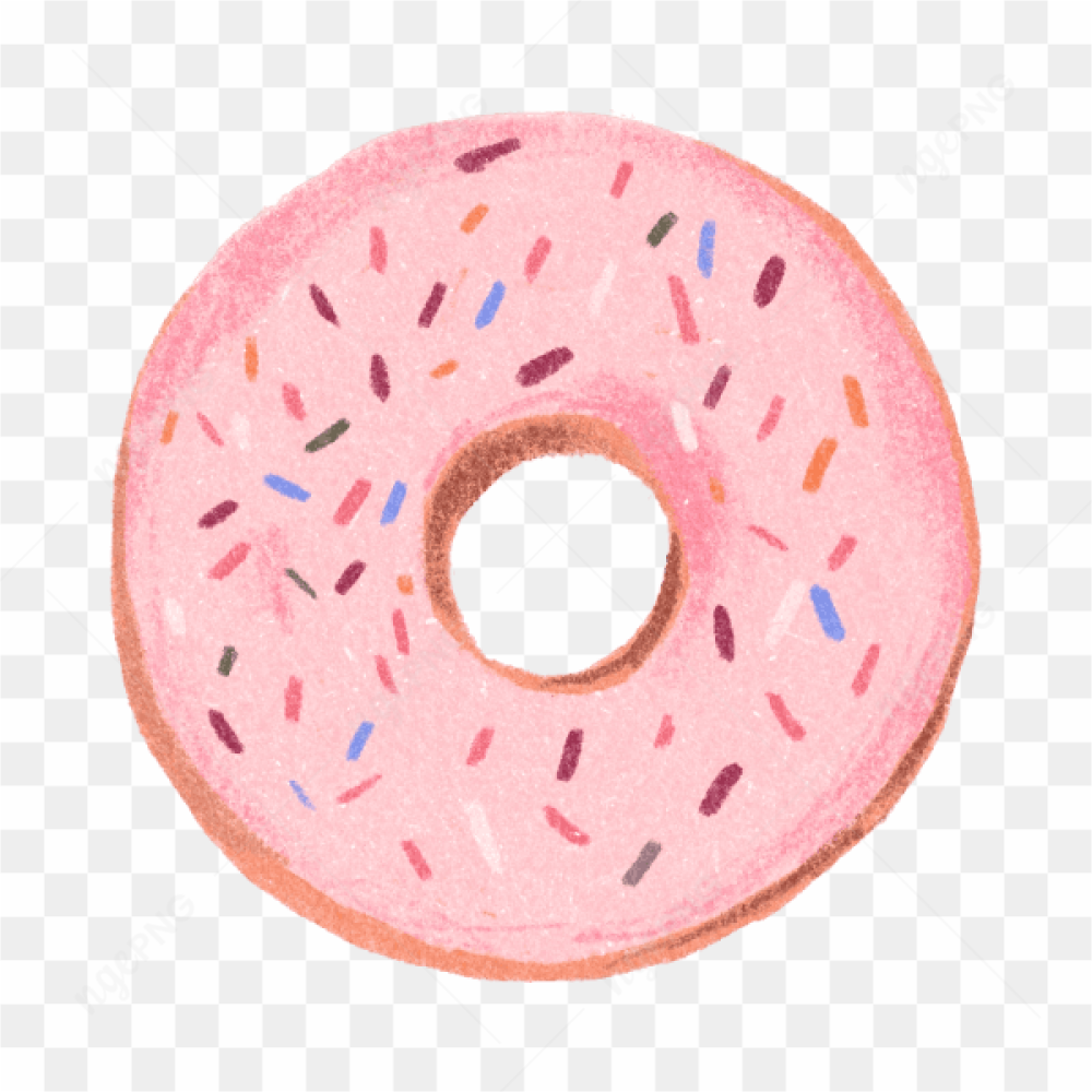 Vector Donut Sweet Sugar