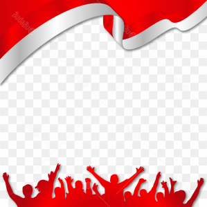 Red White Indonesia Flag Or Bendera Merah Putih Border Frame For Twibbon Independence Day Sumpah Pemuda Hari Pahlawan Free Vector