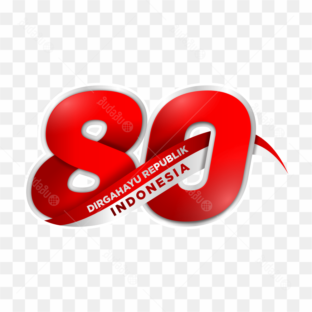 80 Years Logo Of Indonesia Vector