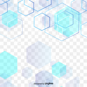 Blue Hexagon Multilayer Background